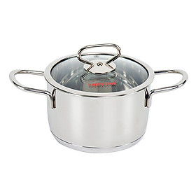 Nồi Inox Cao Cấp 3 Đáy Nắp Kiếng Happy Cook Delux Plus