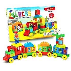 Đồ Chơi Ghép Hình Đoàn Tàu Chữ Số Gồm - DK81021 (31 Chi Tiết)