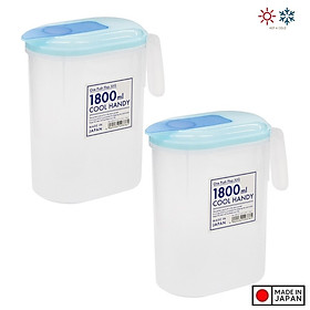 Set 02 bình nước nắp bật Yamada 1,8 lít, được làm từ nhựa PP cao cấp, không sản sinh ra các hoạt chất gây hại trong quá trình sử dụng - nội địa Nhật Bản