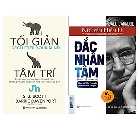 Hình ảnh Combo Sách Tư Duy - Kỹ Năng Sống :  Tối Giản Tâm Trí + Đắc Nhân Tâm - Bản Dịch Gốc Từ Nguyễn Hiến Lê