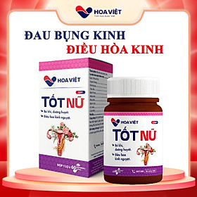 Cân bằng nội tiết tố nữ bổ huyết điều hoà kinh nguyệt Tốt Nữ Hoa Việt hộp 60 viên