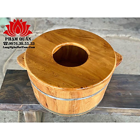 Mua chậu ngâm mông  ngâm phụ khoa gỗ pơmu  chậu ngâm mông pomu có nắp