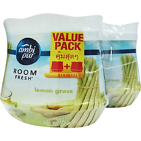 Bộ Đôi Sáp Thơm AmbiPur Hương Sả (180g x 2)