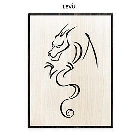 Tranh treo tường tuổi Thìn biểu tượng hình con Rồng 12 con giáp LEVU DV05