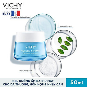 Kem Dưỡng Ẩm Và Cung Cấp Nước Dạng Gel Vichy Aqualia Thermal Cream-Gel 50ml