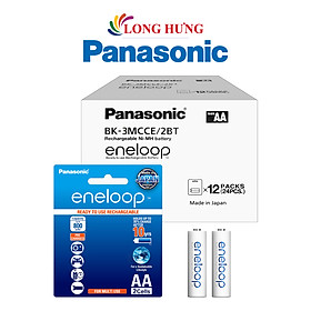 Hộp Pin sạc Panasonic Eneloop AA 2000mAh BK-3MCCE/2BT (24 viên) - Hàng chính hãng