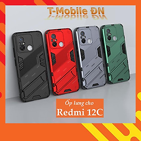 Ốp lưng Xiaomi Redmi 12C 10 10C A1 10A 9C 9 9A chống sốc có giá đỡ Iron Man PUNK cao cấp siêu đẹp - Redmi 12C