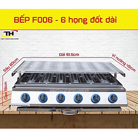 Mua Bếp nướng gas hồng ngoại 6 họng dài