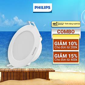 Bộ đèn âm trần Philips LED Eridani hiệu suất ánh sáng cao - Công suất (7W, 10W, 14W. 23W)