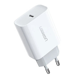 Usb type c sạc nhanh pd 3.0 màu trắng EU 18w Ugreen 137OL60450CD Hàng chính hãng