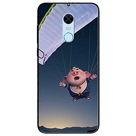 Ốp lưng in cho Xiaomi Redmi Note 5 (Redmi 5 Plus) Mẫu Heo Bay