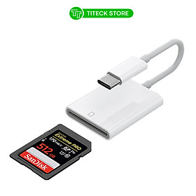 Đầu đọc thẻ nhớ SD và Micro SD(TF) tốc độ cao USB3.0 chân cắm Type C dùng cho điện thoại, máy tính, laptop, macbook