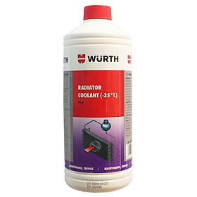 Nước làm mát chống đông pha sẵn chuyên dụng Wurth 1L màu đỏ WU-RED1L