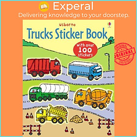 Sách - Trucks Sticker Book by Dan Crisp (UK edition, paperback)