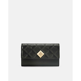 Ví Nữ Thời Trang JUNO Da Trơn Clutch Dập Hiệu Ứng Princess Diamond VI141