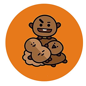Miếng dán điện thoại BTS SHOOKY thiết kế độc đáo