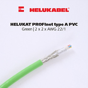 Dây cáp mạng Ethernet HELUKAT PROFInet type A PVC | Green | 2 x 2 x AWG 22/1