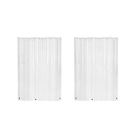 2Pcs  180x180cm  PEVA  Clear  Shower  Curtains  Waterproof  Bathroom