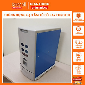 Thùng Đựng Gạo Âm Tủ Có Ray Eurotek Chất Liệu Nhựa Abs Không Độc Hại 45x30x55 (cm)