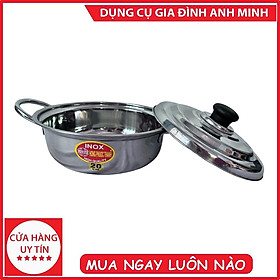 Mua Nồi lẩu inox Nồi inox nấu bếp từ Nồi inox 304 Nồi inox 3 đáy Nồi inox nhỏ dùng trong gia đình -Dụng cụ gia đình Anh Minh