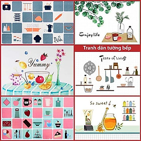 Mua (SIÊU RẺ) Giấy dán tường trang trí bếp  miếng dán bếp chống bắn dầu mỡ  chịu nhiệt cao