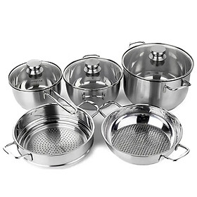 Mua Bộ 5 nồi inox nắp kính Fivestar FS08CG1 - Hàng chính hãng