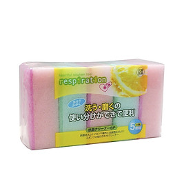 Mua Miếng Bọt Biển Vệ Sinh Nhà Bếp  Rửa Bát Đa Năng (5 Miếng) Nhật Bản