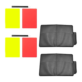 Soccer Referee Card Sets Red and Yellow Cards Professional Judge Cards Referee Cards for Basketball Soccer School Accessories