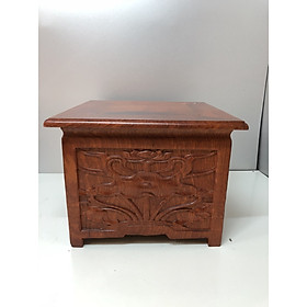 Mua ĐÔN KÊ TƯỢNG GỖ HƯƠNG - 25x25x19cm - Màu sơn PU cao cấp