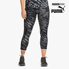 PUMA - Quần legging thể thao nữ lửng 5K Graphic High Waisted 3/4 Running 521393-01