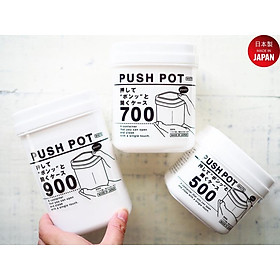 Bộ 3 hộp đựng thực phẩm Push Pot 900ml/ 700ml/ 500ml - nội địa Nhật Bản