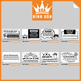 Set 50/100 nhãn dán GHI CHÚ QUAY VIDEO UNBOXING 5x3cm tem dán gói hàng, hộp, túi đựng sản phẩm 1.037