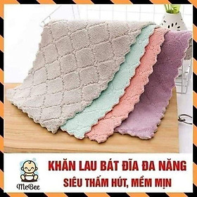 Mua combo 10 khăn lau đa năng  bông mềm  mịn  thấm hút tốt