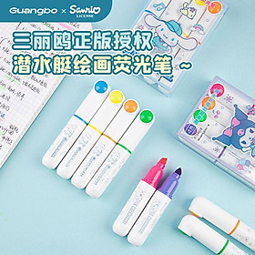 Sanrio -Guangbo - Vỉ 4 Viết Dạ Quang Sr Gubkt84618