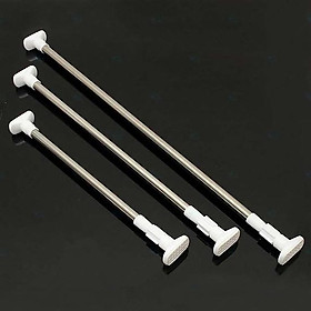 Thanh treo rèm cửa, treo quần áo bằng inox, không cần khoan tường hay bắt vít, cực kỳ tiện dụng - hàng chính hãng - 70-120cm