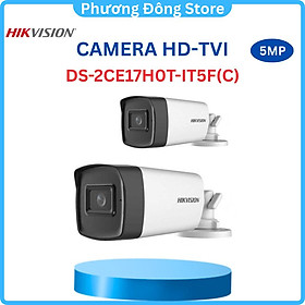 Mua Camera HIKVISION DS-2CE17H0T-IT3F(C) 4 trong 1 hồng ngoại 5.0 Megapixel hồng ngoại 40 mét  chống ngược sáng - Hàng chính hãng