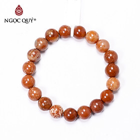Vòng tay đá san hô hóa thạch mệnh hỏa, thổ - Ngọc Quý Gemstones
