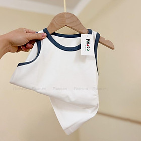 Áo ba lỗ bé trai bé gái PisaroKids 100% Cotton