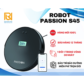 Mua Passion S45 Robot hút bụi và lau nhà thông minh//Sản xuất CN ONSON//Lực hút 3000 Pa//Bản quốc tế//Hàng chính hãng//Điều khiển app và báo giọng nói Tiếng Việt//Tiện lợi  dễ sử dụng