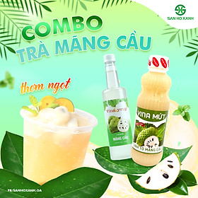 [COMBO TRÀ MÃNG CẦU] - Nguyên Liệu Pha Chế Trà Mãng Cầu Thơm Ngon - Tiện Lợi