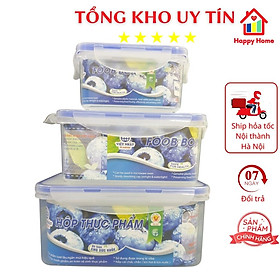 Mua Hộp đựng thực phẩm đồ ăn để tủ lạnh Việt Nhật  hộp đựng thức ăn hình chữ nhật  chất liệu nhựa cao cấp Happy Home