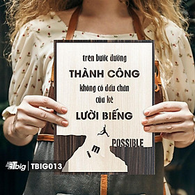 Mua 20 mẫu tranh văn phòng bằng gỗ cắt laser mẫu câu slogan ý nghĩa tạo động lực