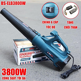 Mua Máy Thổi Lá Cầm Tay Dùng Điện 220V Boshun - BS-ELB3800W - Công Suất Lớn  6 Cấp Tốc Độ  Cấp Gió  - Bảo Hành Chính Hãg 6 Tháng