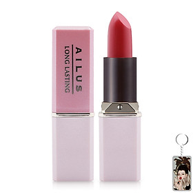 Son mịn môi lâu trôi Naris Ailus Smooth Lipstick Long Lasting Nhật Bản 3.7g + Móc khóa