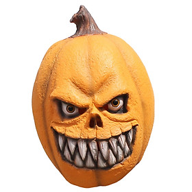 Halloween Pumpkin Head  Scary Full Face Cover for Cosplay Carnival Party