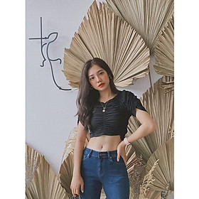 Áo croptop nữ nhún