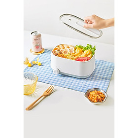 Mua Nồi lẩu điện mini Olayks đa năng dung tích 1.8L tặng vỉ hấp
