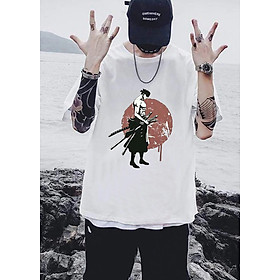 Áo phông Unisex in hình Roronoa Zoro Once Piece