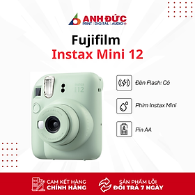 Mua Máy Ảnh Chụp Lấy Liền Fujifilm Instax Mini 12 - Hàng Chính Hãng - Bảo Hành 12 Tháng