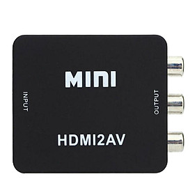 HDMI To RCA To AV, 1080P HDMI To AV 3RCA CVBs Composite Video Audio Convert